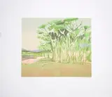 Winter Afternoon by Alice Goldin, screenprint on paper, sold Sep 2023