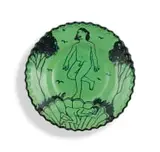 Nudes by Hylton Nel, painted and glazed ceramic plate, sold Sep 2023