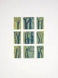 Treescapes by Alice Goldin, screenprint on paper, sold Sep 2023