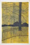 Marble Arch by Alice Goldin, woodblock print on tissue paper, sold Sep 2023