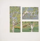 Trees by Alice Goldin, screenprint on paper, sold Sep 2023
