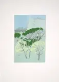 Looking at Signal Hill by Alice Goldin, screenprint on paper, sold Sep 2023