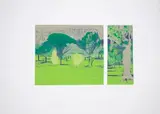 The Park State I by Alice Goldin, screenprint on paper, sold Sep 2023