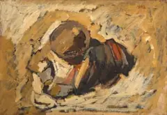 Nel Erasmus, Abstract, 1962, oil on board