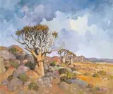 Conrad Theys, Donderwolke en Kokerbome (Thunder Clouds and Quiver Trees)