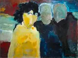 André François van Vuuren, Three Figures, oil on canvas