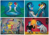 Two's Company, Digital Series 14-01 to DS 14-04, four by Norman Catherine, giclee print on paper, offered Sep 2023