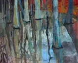 Frank Spears, Reflections, oil on board