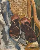 Paul du Toit, Still Life with Shoes on a Chair