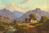 Farm near Worcester, Cape by Gabriel de Jongh, oil on canvas, sold Sep 2023