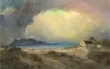 View of Table Mountain from Milnerton by Gabriel de Jongh, oil on canvas, offered Sep 2023