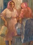 Amos Langdown, Two Women Chatting