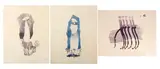 Gavin Jantjes, Abstract Figural Compositions, three, lithograph on paper