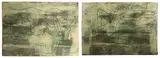 Green Tiles, two by Hylton Nel, painted and glazed ceramic, sold Sep 2023