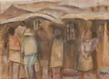 Joe Maseko, Village Scene