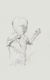 Study of a Child by Nelson Makamo, pen on paper, sold Sep 2023