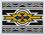 Esther Mahlangu, Untitled (2007), screenprint on paper