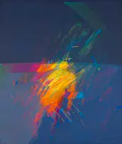 Sound The Subtle Body 3 by Paul Blomkamp, acrylic on canvas, sold Jul 2023