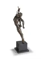 Caroline van der Merwe, II Volo, bronze, on a granite base