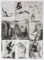 Echo by Deborah Bell, etching on paper, sold Jul 2023