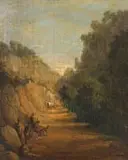Frederick Timpson I'Ons, Xhosa Men by a Roadside, oil on canvas laid down on panel