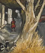 Thomas Herbert Matthews, Tree, oil on board