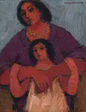 Eleanor Esmonde-White, Mother and Child, oil on canvas