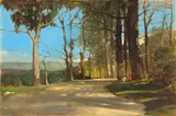 Walter Gilbert Wiles, Figures on a Road, Eastern Cape, oil on board