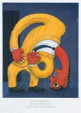 Red Rubber Neck, poster by Norman Catherine, digital print on paper, sold Jul 2023