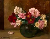 Robert Broadley, Roses in a Vase