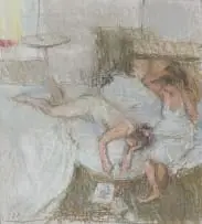 Bernard Dunstan, Crossword Puzzle, pastel on paper