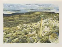 Gerhard Marx, 'Halfmens', Richtersveld. After the Rain, lithograph on paper