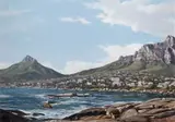 Paddy Starling, View of Camps Bay, oil on canvas