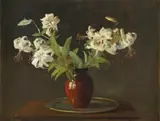 Walter Gilbert Wiles, Still Life with St Joseph's Lilies, oil on board