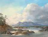 Table Bay by Gabriel de Jongh, oil on canvas, sold Jul 2023