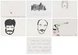 Willie Saayman, Drawings, five, pencil and chalk pastel on paper