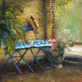Mari Vermeulen-Breedt, Two Garden Chairs