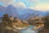 Mountainous Landscape by Gabriel de Jongh, oil on canvas, offered Jul 2023