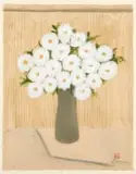 White Flowers by Pieter van der Westhuizen, pastel on paper, offered Jul 2023