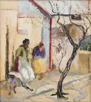 Early Spring by Cecil Higgs, oil on canvas, offered Aug 2023