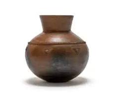 Nesta Nala, Uphiso II (Traditional isiZulu Pot), hand-built, pit-fired earthenware with relief and incised decoration