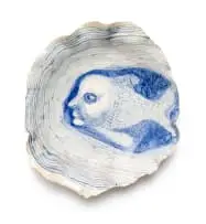 Ruan Hoffmann, Little Fish, earthenware with porcelain slip and underglaze
