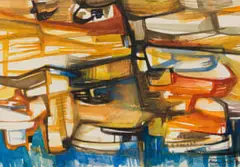 Anna Vorster, Crete, watercolour on paper