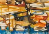 Anna Vorster, Crete, watercolour on paper