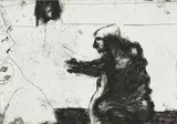 Robert Hodgins, Bad Dream, etching on paper