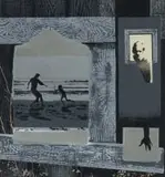 Berenice Michelow, Collaged Figures in Grey, colour screenprint on paper