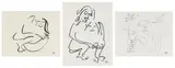 John Lennon, Bag One, The Hug and Baby Grand, three, lithograph on paper