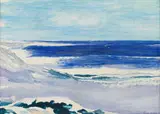 Alice Elahi, Seascape, oil on canvas