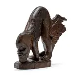 Figure of an Old Man by Job Kekana, carved wood, offered Aug 2023