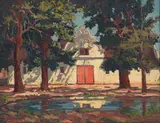 Jacobus Hendrik Pierneef, Die Wynkelder by Du Toits Plaas, Krommerivier, Stellenbosch